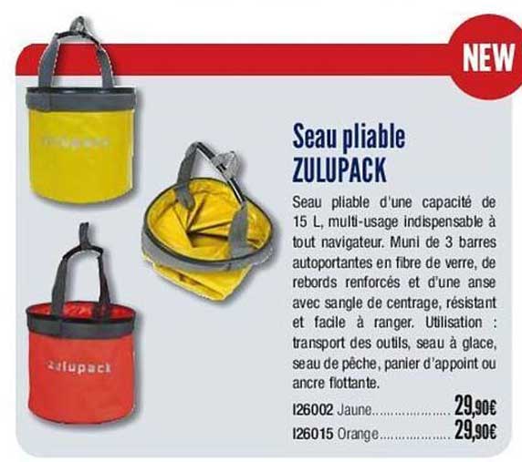 seau pliable zulupack