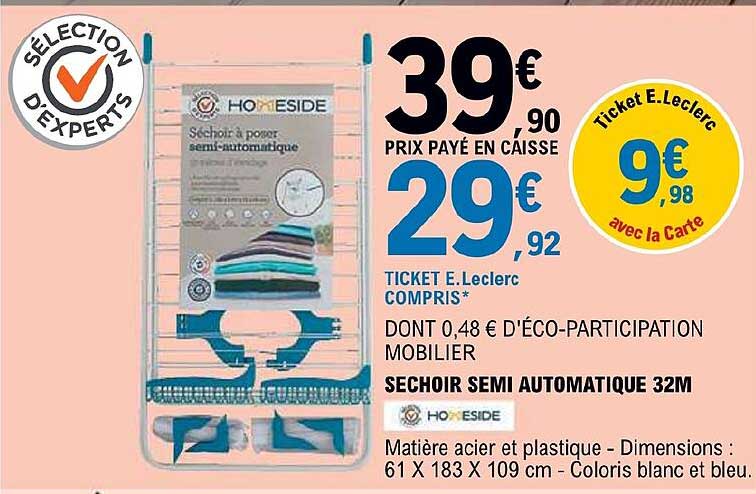 Sechoir Semi Automatique 32m Hoxeside