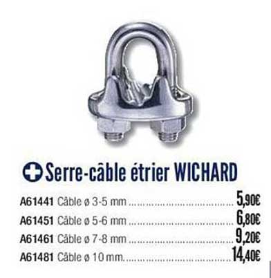 serre-câble étrier wichard