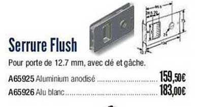 serrure flush