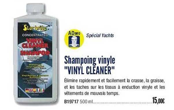 shampoing vinyle "vinyl cleaner"
