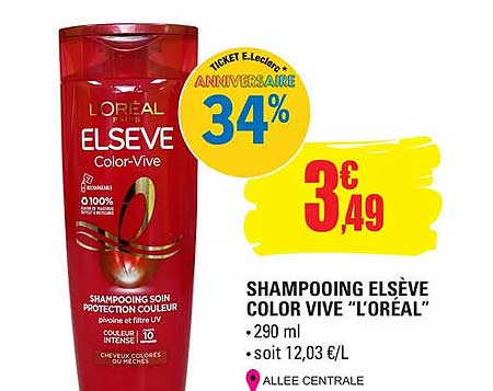 shampooing elsève color vive "l'oréal"
