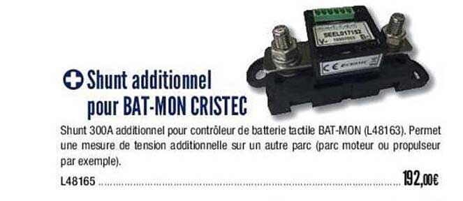 shunt additionnel pour bat-mon cristec