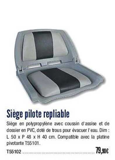 Siège Pilote Repliable