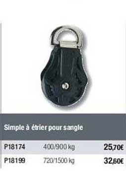 Simple à étrier Pour Sangle