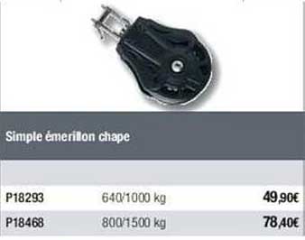 simple émerillon chape