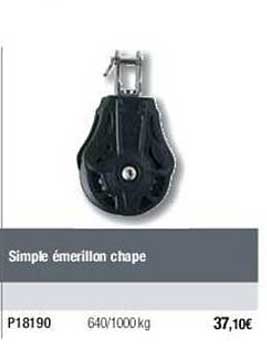 simple émerillon chape