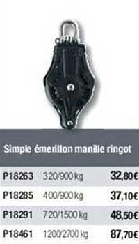 simple émerillon manille ringot