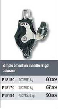 simple émerillon marille ringot coinceur