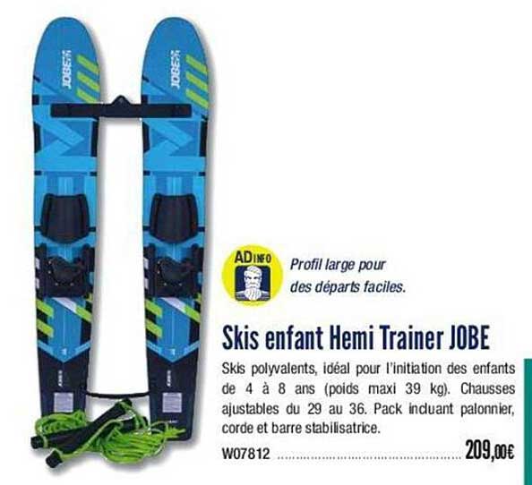 skis enfant hemi trainer jobe