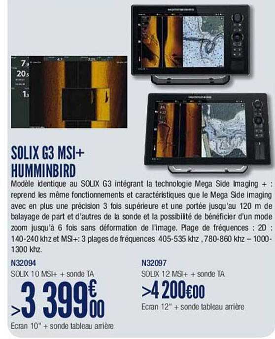 solix G3 MSI+ humminbird
