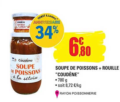 soupe de poissons + rouille "coudène"