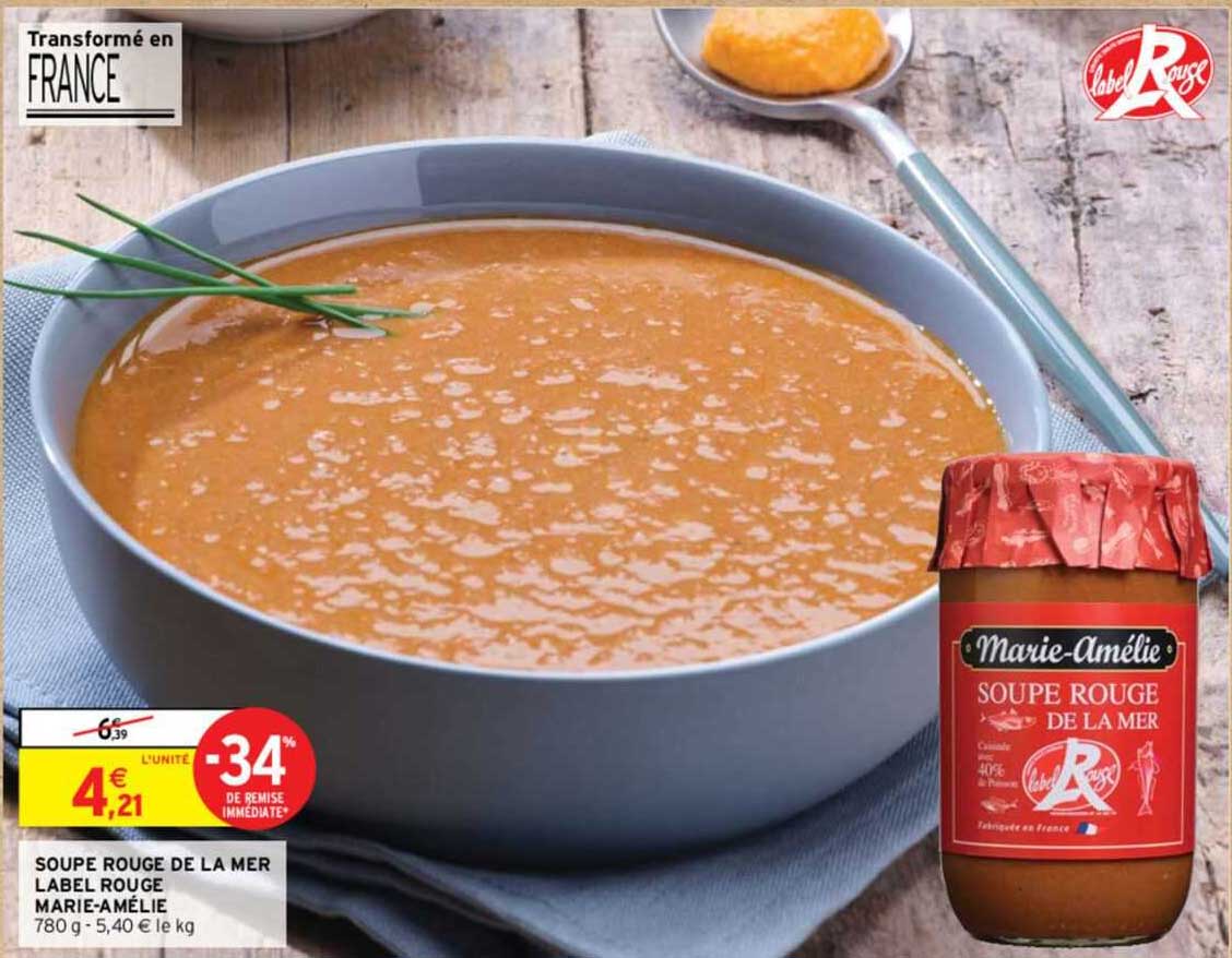 soupe rouge de la mer label rouge marie-amélie