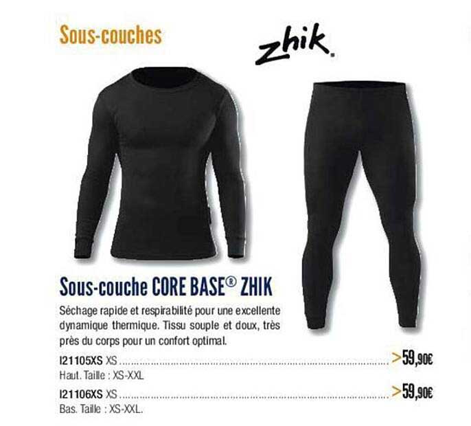 sous-couche core base zhik
