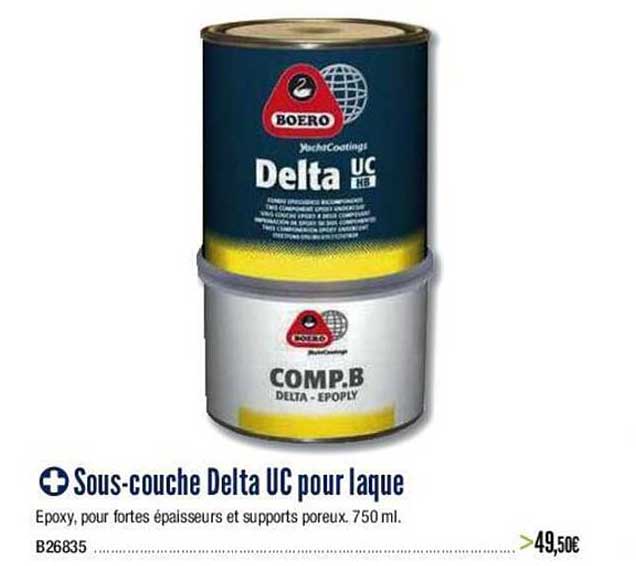 sous-couche delta uc pour laque
