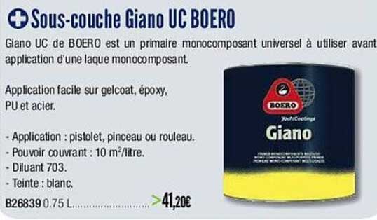 sous-couche giano uc boero