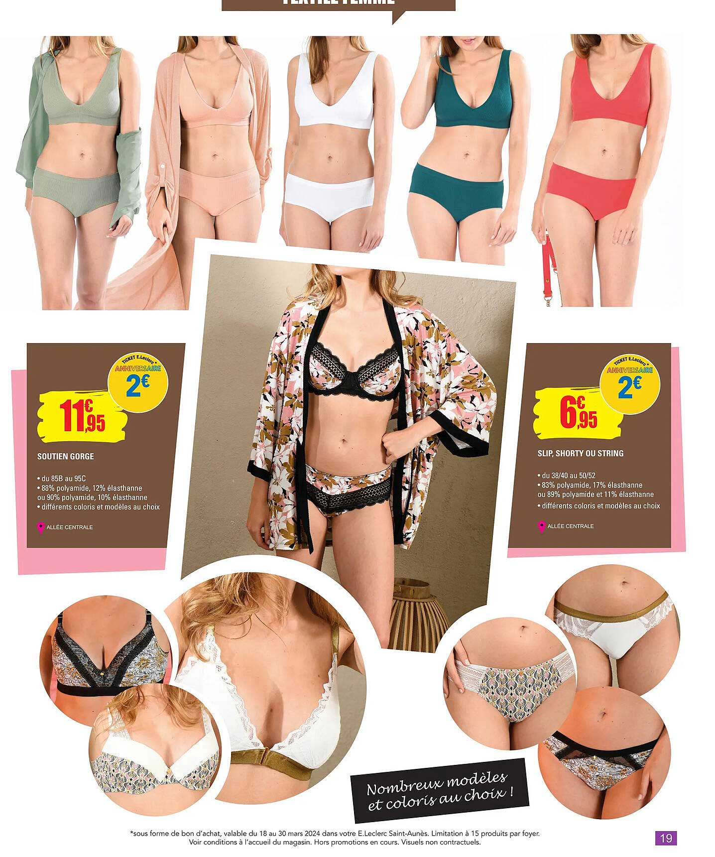 soutien gorge, slip, shorty ou string
