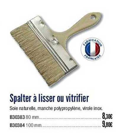 spalter à lisser ou vitrifier