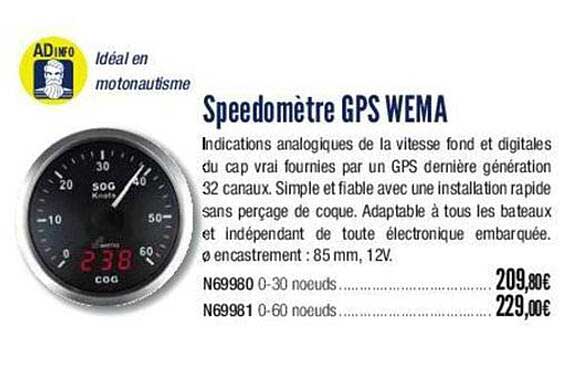 speedomètre gps wema