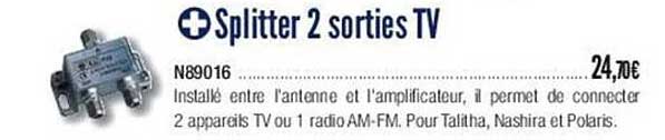 splitter 2 sorties tv