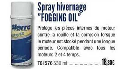 spray hivernage "fogging oil"