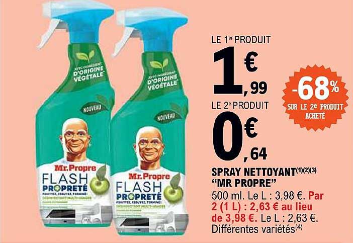 spray nettoyant "mr propre"