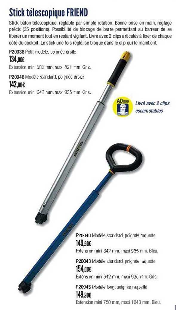 stick télescopique friend