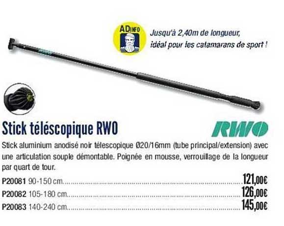 stick téléscopique rwo