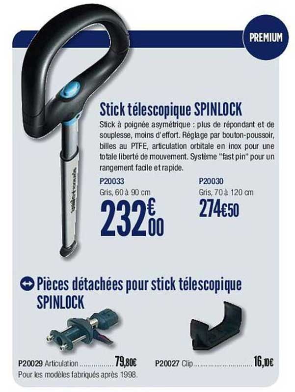 stick télescopique spinlock