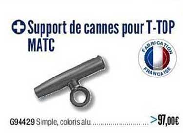 support de cannes pour t-top matc