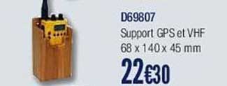 support gps et vhf 68 x 140 x 45 mm