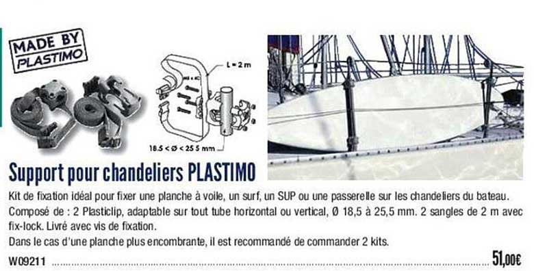 support pour chandeliers  plastimo