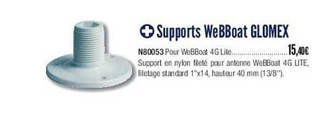 support webboat glomex n80053 pour webboat 4g lite