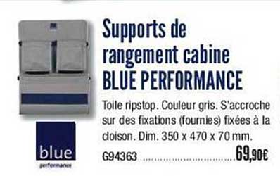 Supports De Rangement Cabine Blue Performance