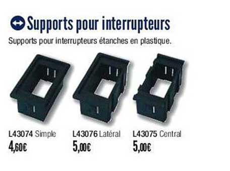 supports pour interrupteurs