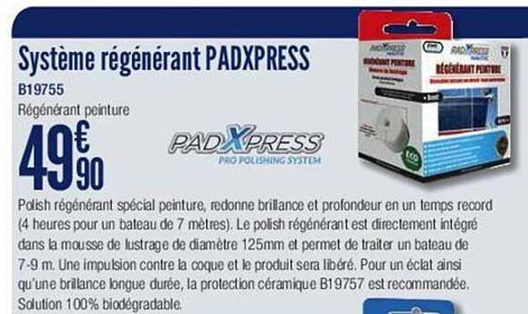 système régénérant padxpress
