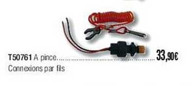 t50761 à pince connexions par fils