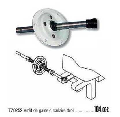 t70252 arrêt de gaine circulaire droit