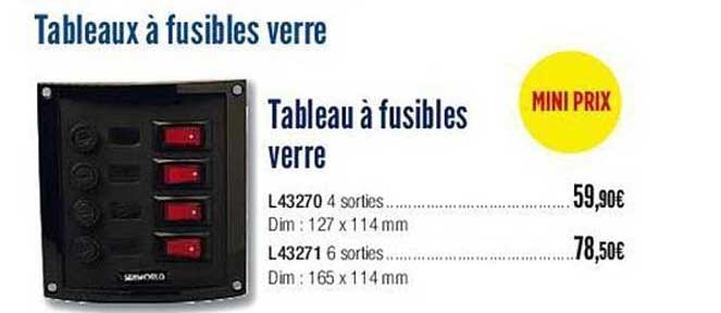 tableau à fusibles verre