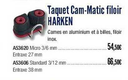 taquet cam-matic filoir harken