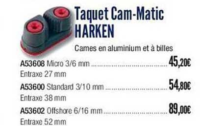 taquet cam-matic harken