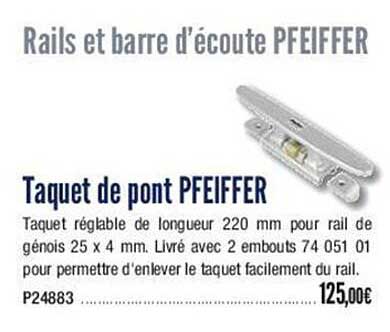 taquet de pont pffeiffer