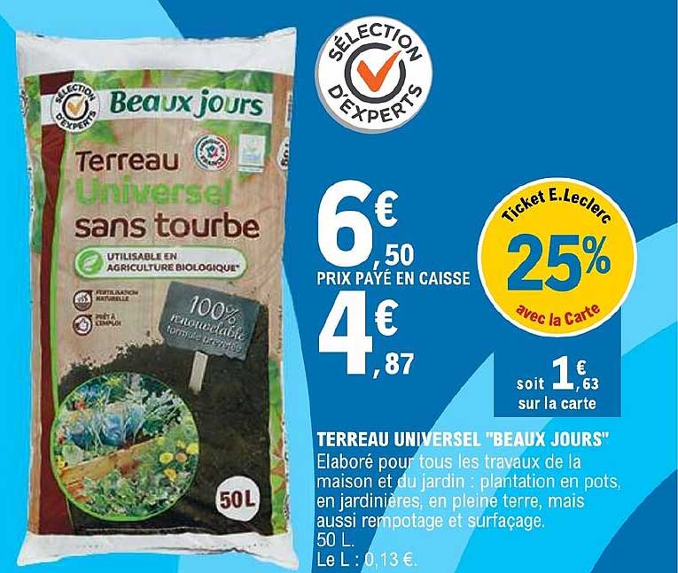 terreau universel "beaux jours"