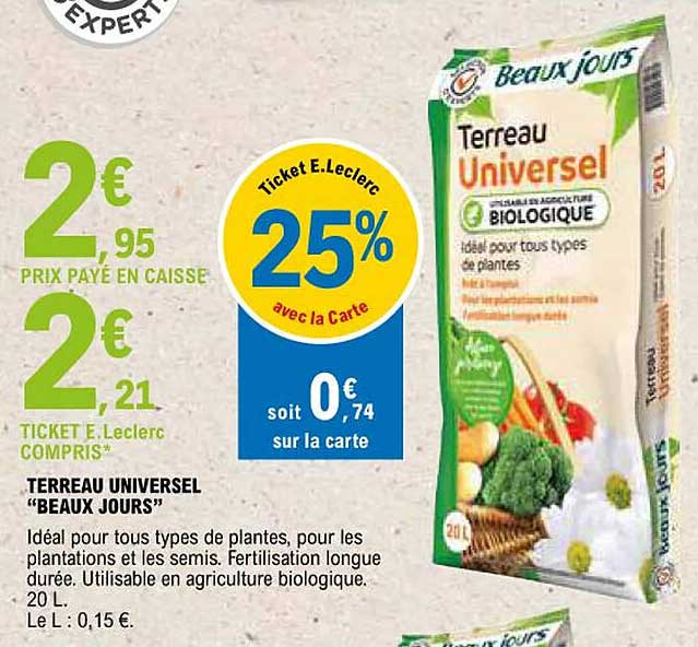 terreau universel "beaux jours"