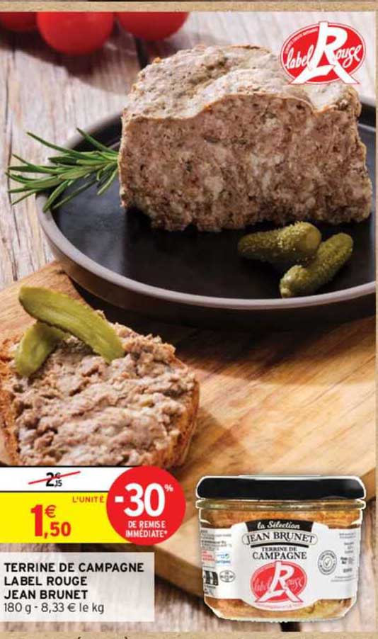 Terrine De Campagne Label Rouge Jean Brunet