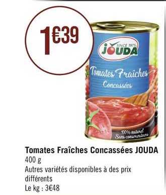tomates fraîches concassées jouda