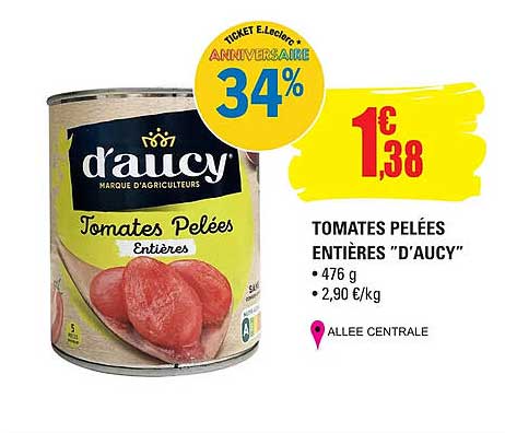 Tomates Pelées Entières "d'aucy"