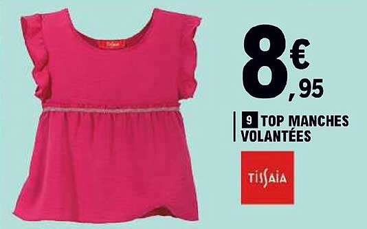 top manches volantées tissaia