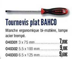 Tournevis Plat Bahco