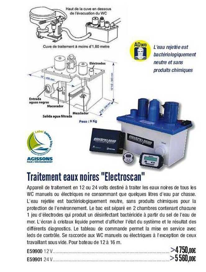 traitement eaux noires "lectroscan"